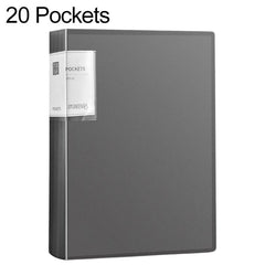 A4 Translucent Inner Pocket Document Storage Folder, 20 Pockets, 30 Pockets, 40 Pockets