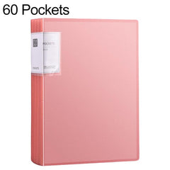 A4 Translucent Inner Pocket Document Storage Folder, 60 Pockets, 100 Pockets