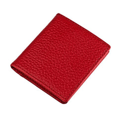 Buckle Storage Top-grain Cowhide Coin Purse