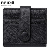 KB90 Genuine Leather RFID Multi-Card Buckle Card Bag