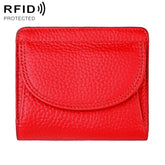 Simple RFID Genuine Leather Mini Wallet