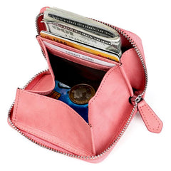 KB228 RFID Genuine Leather Zipper Storage Bag