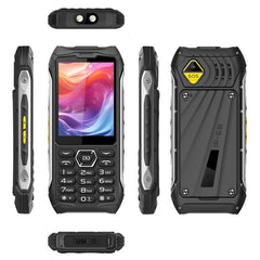 HP336 4G IP68 Rugged Phone, 3.5 inch, 4500mAh Battery, Network: 4G, BT, FM, SOS, Torch, EU Plug, US Plug, UK Plug, AU Plug