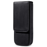 Crazy Horse Leather Magnetic Drawer Style Three Pieces Pencil Case