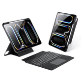 DUX DUCIS DK Series Backlight Magnetic Wireless Keyboard Vegan Leather Tablet Case, For iPad Pro 13 2025 / 2024, For iPad Pro 11 2025 / 2024, For iPad 2025 / 2022, For iPad Air 11 2025 / 2024, For iPad Air 13 2025 / 2024