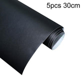 5pcs/Pack Static Electricity Fish Tank Glass Film PVC Background Sticker, Frosted Black 30cm x 1m, Frosted Black 40cm x 1m, Frosted Black 50cm x 1m