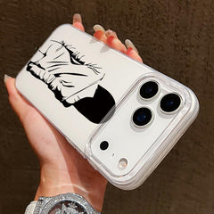 Transparent Frame IMD Cream Phone Case, For iPhone Air, For iPhone 16 Pro Max, For iPhone 16 Pro, For iPhone 16 Plus