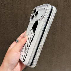 Transparent Frame IMD Cream Phone Case, For iPhone Air, For iPhone 16 Pro Max, For iPhone 16 Pro, For iPhone 16 Plus