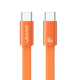 USAMS SJ783 U96 1.2m 60W USB-C / Type-C to USB-C / Type-C Aluminum Alloy Fast Charging Data Cable, SJ783USB02, SJ783USB01