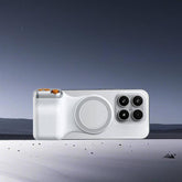 Magnetic Smartphone Shooting Holder Hand Grip Handle Snap On Phone Stand, Single Grip, With Fill Light