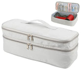 Multifunctional Nylon Waterproof Storage Bag Portable Dual-Layer Cosmetic Bag