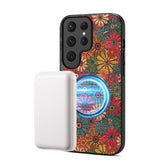 Denior A07 Flower Language Series Magnetic Vegan Leather Phone Case, For Samsung Galaxy S26 Ultra 5G, For Samsung Galaxy S25 Ultra 5G