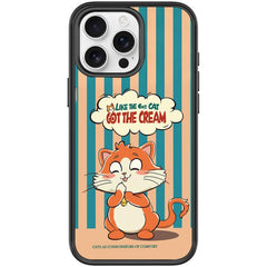 Adorable Bell Cat Pattern Magnetic Phone Case, For iPhone 15 Pro Max, For iPhone 15 Pro