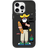 Not Anxiety Pattern Magnetic Phone Case, For iPhone 15 Pro