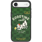 Adorable Flower Catching Dog Pattern Magnetic Phone Case, For iPhone Air, For iPhone 16 Pro Max, For iPhone 16 Pro