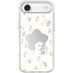 Adorable Star Sheep Pattern Magnetic Phone Case, For iPhone Air, For iPhone 16 Pro Max, For iPhone 16 Pro