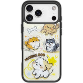 Adorable Whirlwind Dog Pattern Magnetic Phone Case, For iPhone 18 Pro / 17 Pro, For iPhone 18 Pro Max/17 Pro Max, For iPhone 17