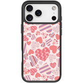 Heart Collection Pattern Magnetic Phone Case, For iPhone 18 Pro / 17 Pro, For iPhone 18 Pro Max / 17 Pro Max, For iPhone 17