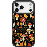 Jungle Mushrooms Pattern Magnetic Phone Case, For iPhone 18 Pro / 17 Pro, For iPhone 18 Pro Max / 17 Pro Max, For iPhone 17