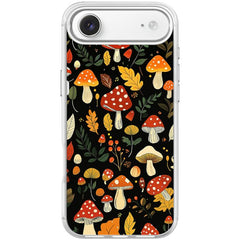 Jungle Mushrooms Pattern Magnetic Phone Case, For iPhone Air, For iPhone 16 Pro Max, For iPhone 16 Pro