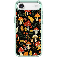 Jungle Mushrooms Pattern Magnetic Phone Case, For iPhone Air, For iPhone 16 Pro Max, For iPhone 16 Pro