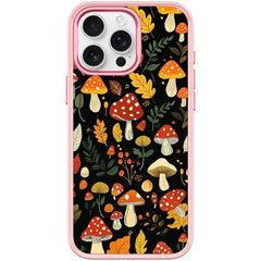 Jungle Mushrooms Pattern Magnetic Phone Case, For iPhone 15 Pro Max, For iPhone 15 Pro