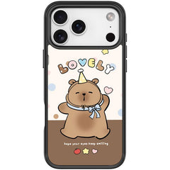 Adorable Little Capybara Pattern Magnetic Phone Case, For iPhone 17 Pro Max, For iPhone 17 Pro, For iPhone 17