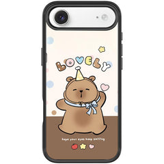 Adorable Little Capybara Pattern Magnetic Phone Case, For iPhone Air, For iPhone 16 Pro Max, For iPhone 16 Pro