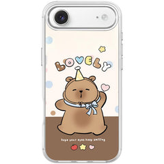Adorable Little Capybara Pattern Magnetic Phone Case, For iPhone Air, For iPhone 16 Pro Max, For iPhone 16 Pro