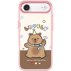 Adorable Little Capybara Pattern Magnetic Phone Case, For iPhone Air, For iPhone 16 Pro Max, For iPhone 16 Pro