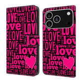 Crystal-Like Painted Vegan Leather Phone Case, For iPhone 17 Pro