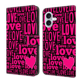 Crystal-Like Painted Vegan Leather Phone Case, For iPhone 16