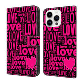 Crystal-Like Painted Vegan Leather Phone Case, For iPhone 15 Pro