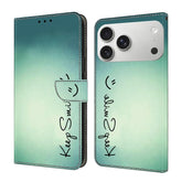 Crystal-Like Painted Vegan Leather Phone Case, For iPhone 17 Pro