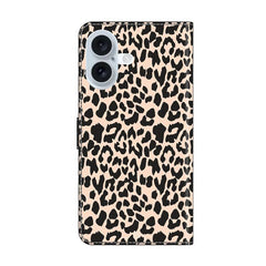 Crystal-Like Painted Vegan Leather Phone Case, For iPhone 17