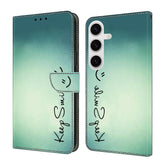 Crystal-Like Painted Vegan Leather Phone Case, For Samsung Galaxy S25 FE 5G