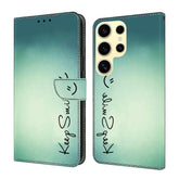 Crystal-Like Painted Vegan Leather Phone Case, For Samsung Galaxy S23 Ultra 5G