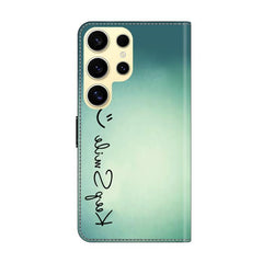 Crystal-Like Painted Vegan Leather Phone Case, For Samsung Galaxy S23 Ultra 5G