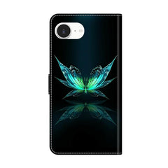 Crystal-Like Painted Vegan Leather Phone Case, For iPhone 17e / 16e