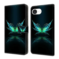 Crystal-Like Painted Vegan Leather Phone Case, For iPhone 17e / 16e