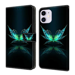 Crystal-Like Painted Vegan Leather Phone Case, For iPhone 11