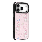 YOUNGKIT Cute Animal Time Series Magnetic IMD TPU Phone Case, For iPhone 18 Pro / 17 Pro, For iPhone 18 Pro Max / 17 Pro Max