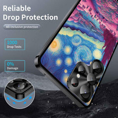 Metal Frame UA Color Printed Magnetic Shockproof Phone Case, For Samsung Galaxy S23 Ultra 5G