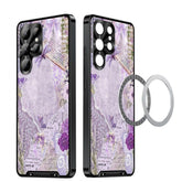 Metal Frame UA Color Printed Magnetic Shockproof Phone Case, For Samsung Galaxy S25 Ultra 5G