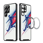 Metal Frame UA Color Printed Magnetic Shockproof Phone Case, For Samsung Galaxy S25 Ultra 5G