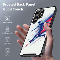 Metal Frame UA Color Printed Magnetic Shockproof Phone Case, For Samsung Galaxy S25 Ultra 5G