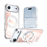 Dual Color Gradient Discolor 360 Degree Rotation Holder Magnetic Phone Case, For iPhone Air, For iPhone 16 Pro Max