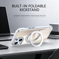 Dual Color Gradient Discolor 360 Degree Rotation Holder Magnetic Phone Case, For iPhone 14 / 13, For iPhone 14 Pro
