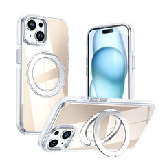 Dual Color Gradient Discolor 360 Degree Rotation Holder Magnetic Phone Case, For iPhone 14 / 13, For iPhone 14 Pro