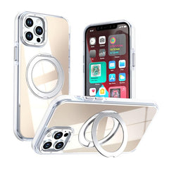 Dual Color Gradient Discolor 360 Degree Rotation Holder Magnetic Phone Case, For iPhone 12 / 12 Pro, For iPhone 12 Pro Max, For iPhone 11